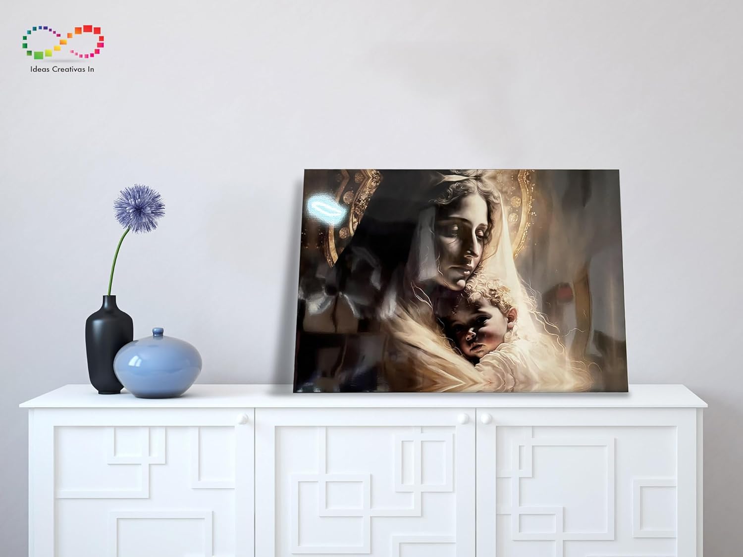 Cuadro Decorativo en Acrilico Para Sala Recamara Oficina, Virgen Santisima - Imagen 6