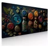 Cuadro Decorativo Canvas Para Cocina Especias Coloridas