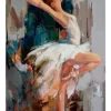 Cuadro Decorativo Canvas Para Recamara Bailarina Blanca