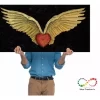 Cuadro Decorativo En Canvas Alas Doradas Con Corazon - Imagen 8