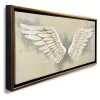 Cuadro Decorativo Moderno Con Marco Lienzo Alas Angel Oro