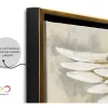 Cuadro Decorativo Moderno Con Marco Lienzo Alas Angel Oro - Imagen 8