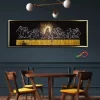 Cuadro Decorativo Moderno Con Marco Ultima Cena Sagrada Tonos Cafes - Imagen 6