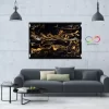 Cuadro Decorativo Moderno Para Sala Abstracto Negro Oro - Imagen 6