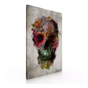 Cuadro Decorativo Moderno Para Sala Recamara Calavera