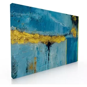 Cuadro Decorativo Para Comedor Sala O Recamara Abstracto Oro