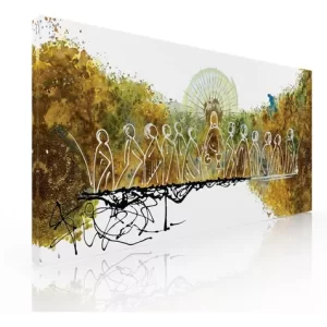Cuadro Decorativo Moderno Para Comedor Ultima Cena Abstracta