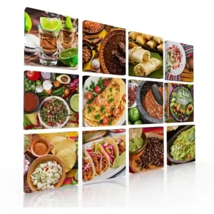 Set De 12 Cuadros Decorativos Para Pared Ricos Antojitos