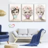 Set De 3 Cuadros Decorativos Marilyn,audrey,brigitte Flores - Imagen 8