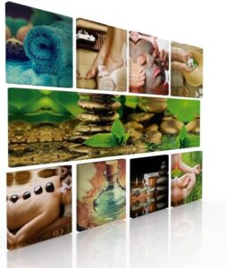 Set de 9 Cuadros Decorativos Para Estetica o Spa Relax-Canvas-Lienzo Sublimacion-Ideas Creativas In