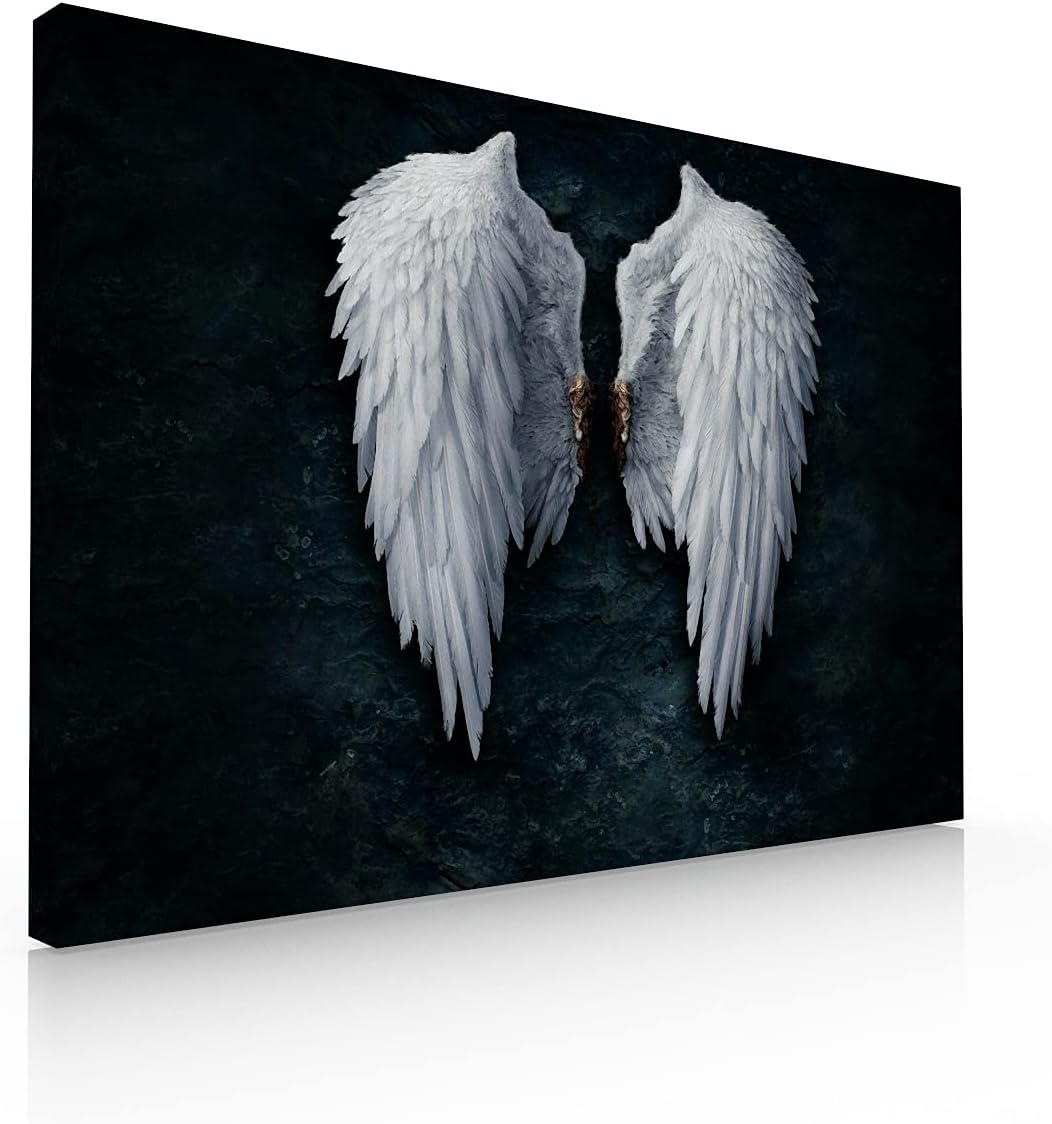 Cuadro Decorativo Para Sala Recamara o Comedor Canvas Alas de Angel