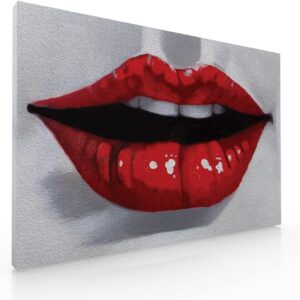 Cuadro Decorativo Sublimado Para Recamara O Sala Boca Roja