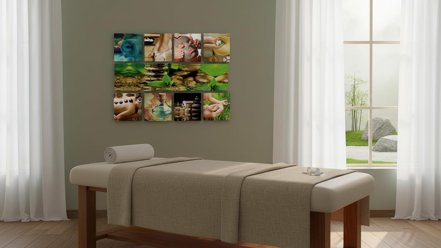 Set de 9 Cuadros Decorativos Para Estetica o Spa Relax-Canvas-Lienzo Sublimacion-Ideas Creativas In - Imagen 8