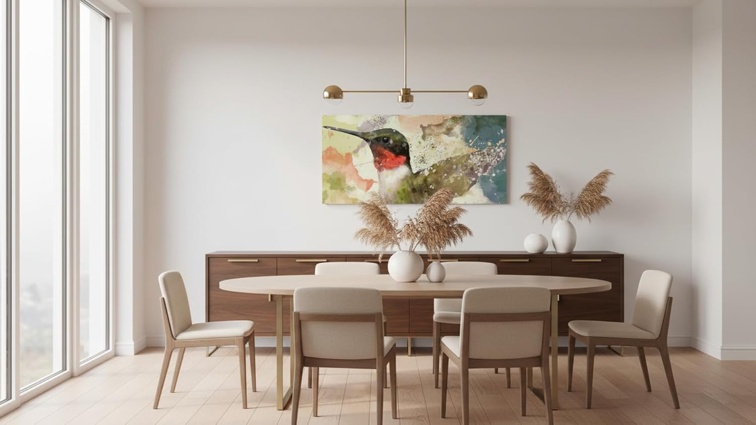 Cuadro Decorativo Moderno Para Sala Recamara o Comedor Colibri Acua - Imagen 3
