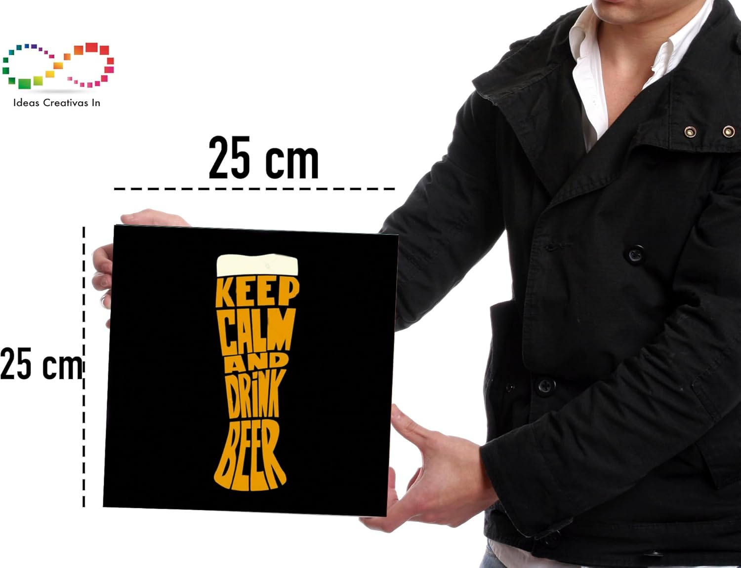 Ideas Creativas in Set de 12 Cuadros Decorativos Para Bar o Cantina Frases de Cerveza-Canvas - Imagen 6