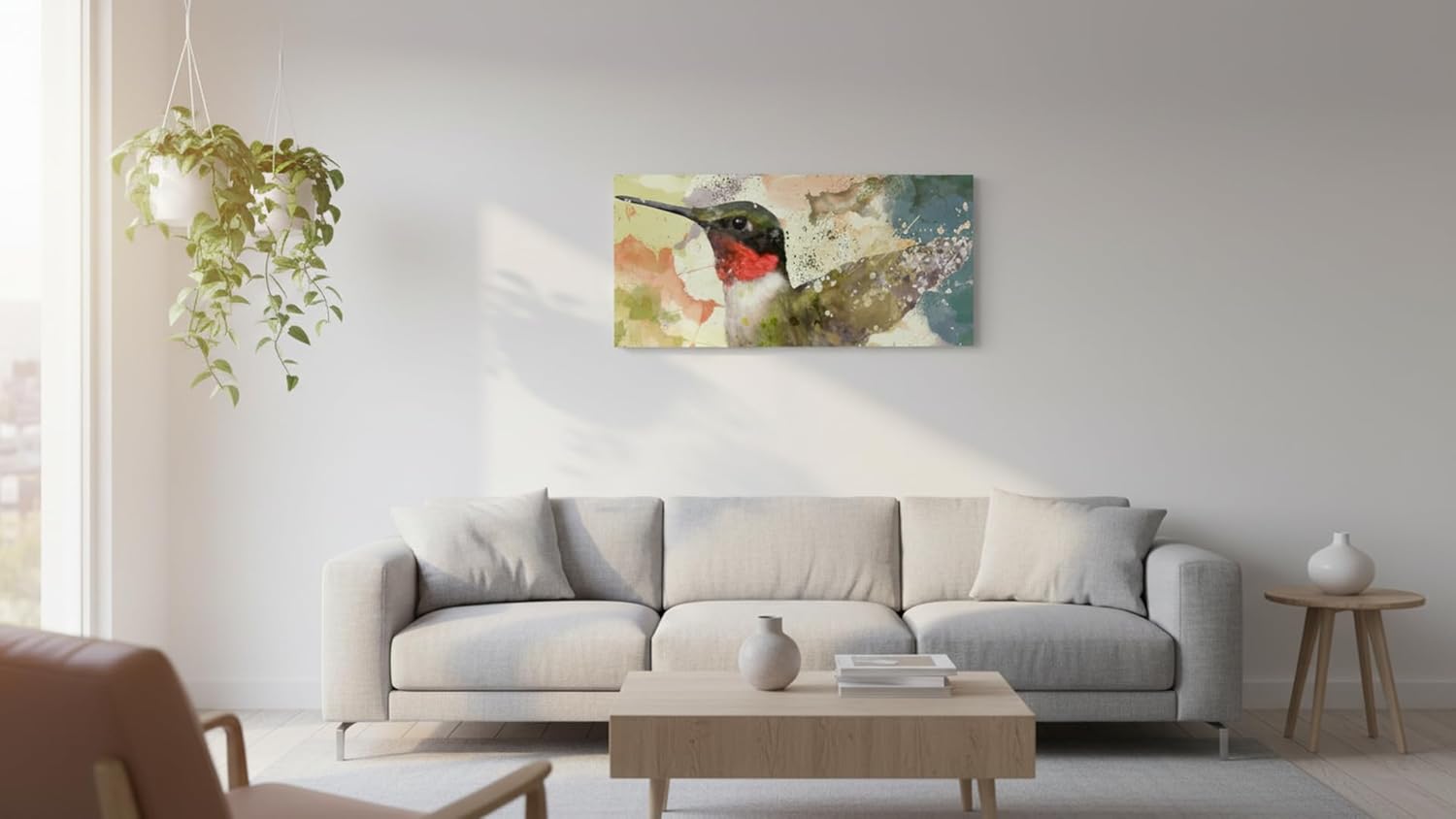 Cuadro Decorativo Moderno Para Sala Recamara o Comedor Colibri Acua - Imagen 8