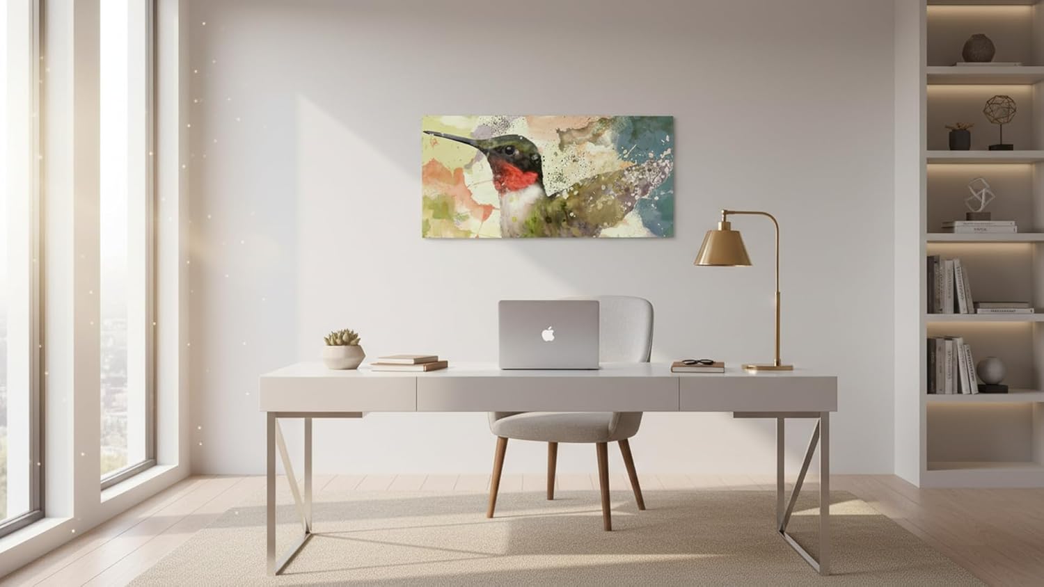 Cuadro Decorativo Moderno Para Sala Recamara o Comedor Colibri Acua - Imagen 4