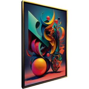 Ideas Creativas In Cuadro Decorativo Moderno Abstracto Con Marco Para Sala Elegantes Recamara...