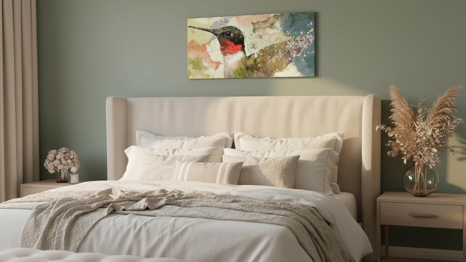 Cuadro Decorativo Moderno Para Sala Recamara o Comedor Colibri Acua - Imagen 7
