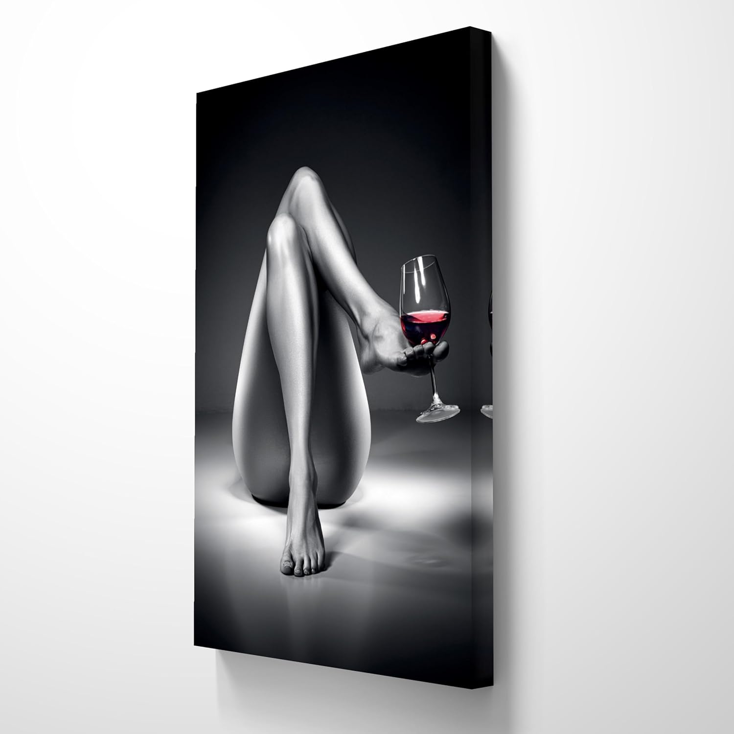 Ideas creativas In-Cuadro Decorativo Para Recamara o Salon Sensualidad Con Copa de Vino-Moderno-Canvas-80 x 120 cm