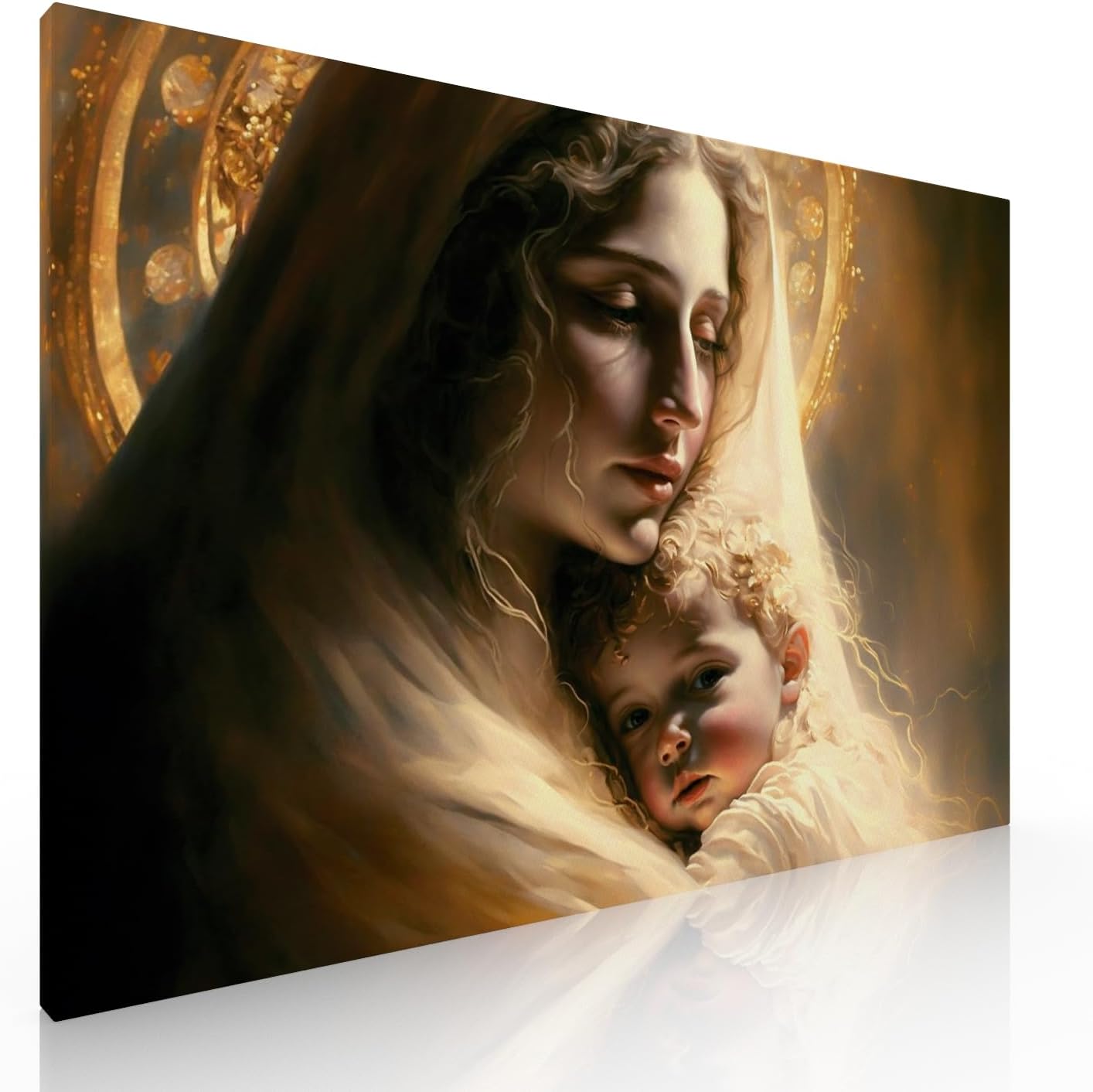 Ideas creativas in-Cuadro Decorativo Canvas Para Recamara Santísima Virgen- Calidad Galeria-Sublimacion-120 x 80 cm