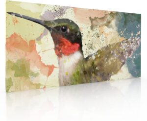 Cuadro Decorativo Moderno Para Sala Recamara o Comedor Colibri Acua