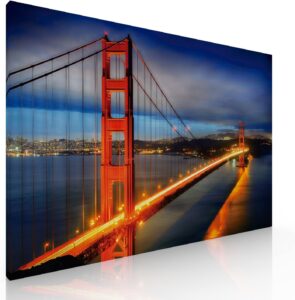 Ideas Creativas in-Cuadro Decorativo Canvas Golden Gate Bridge, San Francisco-Paisaje...