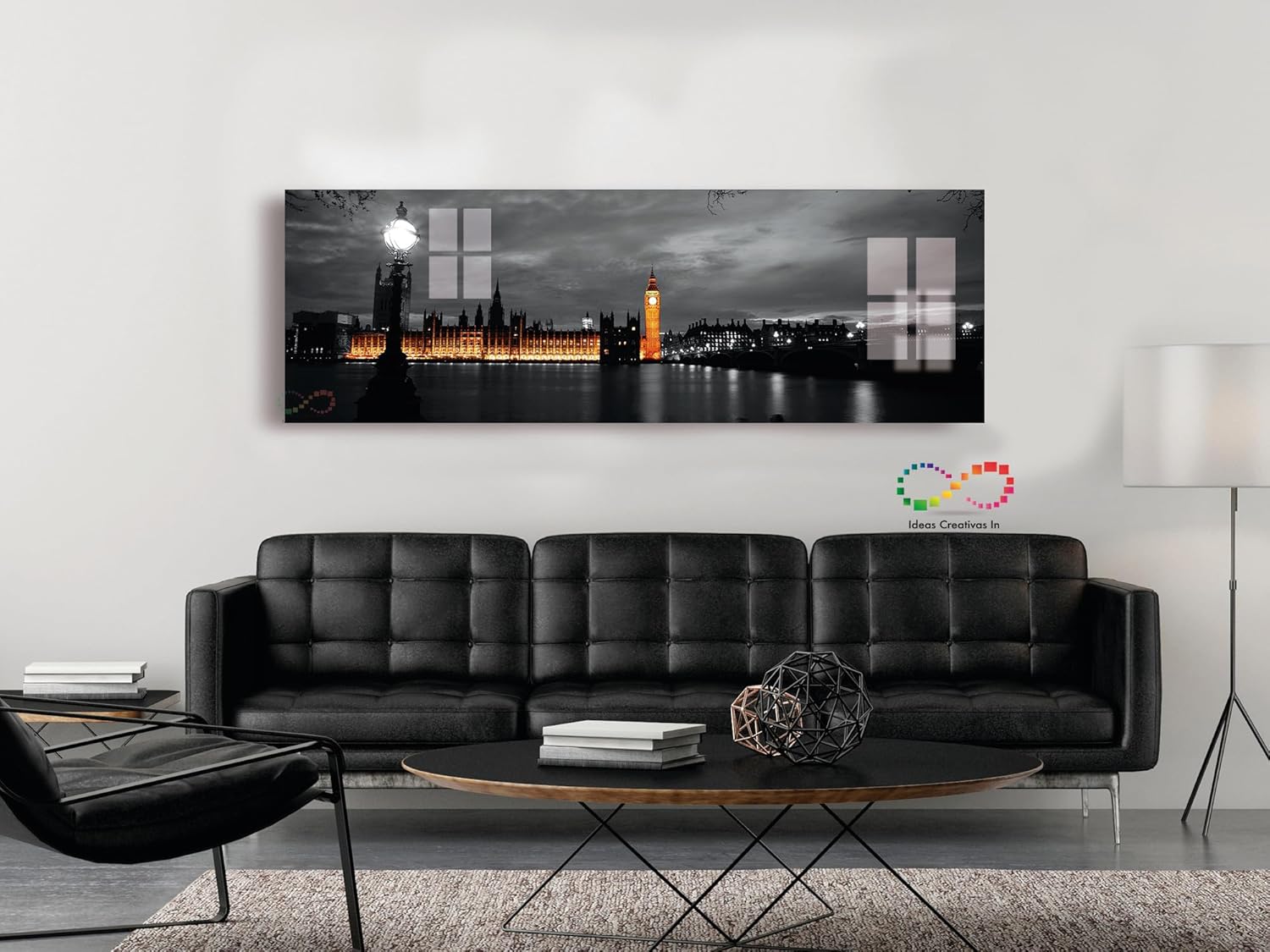 Ideas Creativas In | Cuadro En Acrílico | Palacio De Westminster Londres| Decoración Elegante Moderno Panoramico| Cuadro para Sala Recamara Oficina Comedor | Listo para Colgar | Calidad Premium | 150 x 50 cm - Imagen 7