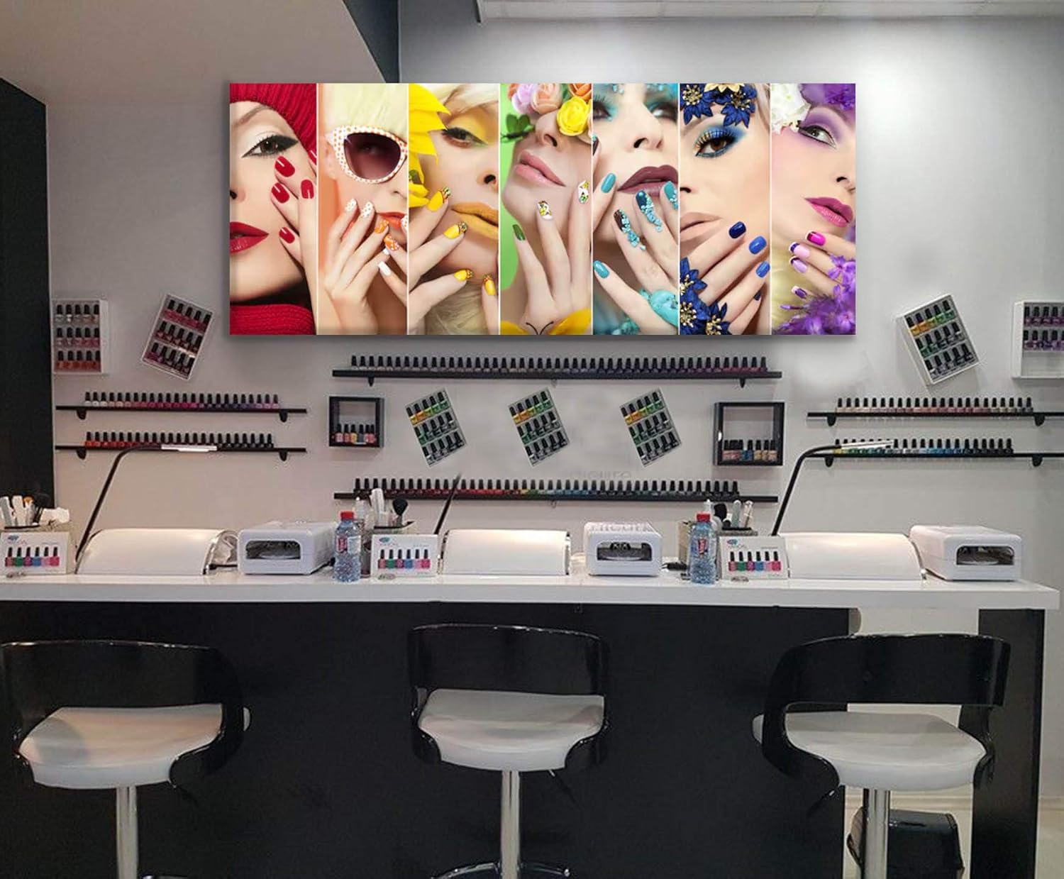Ideas Creativas in-Cuadro Decorativo Para Salon De Belleza Spa Espetica Uñas-Moderno-Canvas 150 x 60 cm - Imagen 6