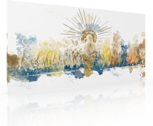 Ideas creativas in- Cuadro Decorativo Canvas Marco Flotante Para Comedor Cocina Ultima Cena Sagrada...