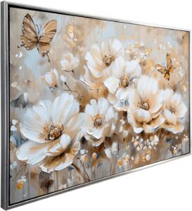 Ideas Creativas In | Cuadro Decorativo Canvas Lienzo Impresión | Marco | Flores Gazanias con...
