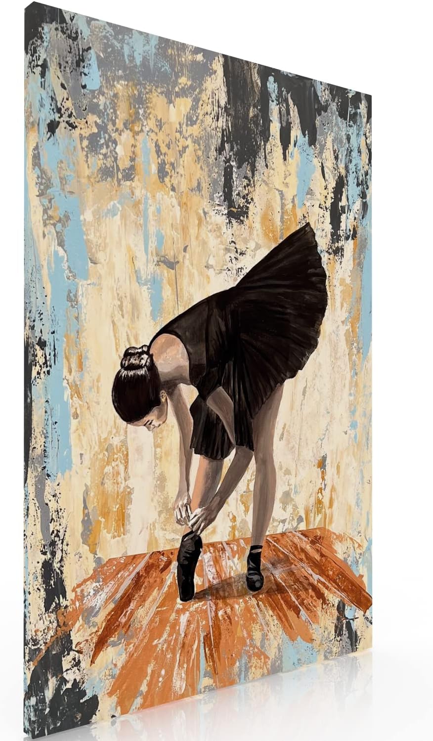 Cuadro Decorativo Canvas Para Recamara Bailarina de Negro