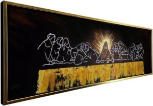 Ideas creativas In- Cuadro Decorativo Moderno Sublimado Para Comedor Cocina Ultima Cena Sagrada Con...