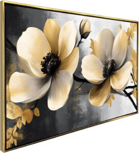 Ideas Creativas In- Cuadros Decorativos Para Sala- Canvas Lienzo Impresión-Marco-Flores Amapola...