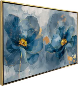 Ideas Creativas In - Cuadros Decorativos Para Sala- Canvas Lienzo Impresión-Marco-Flores Amapola...