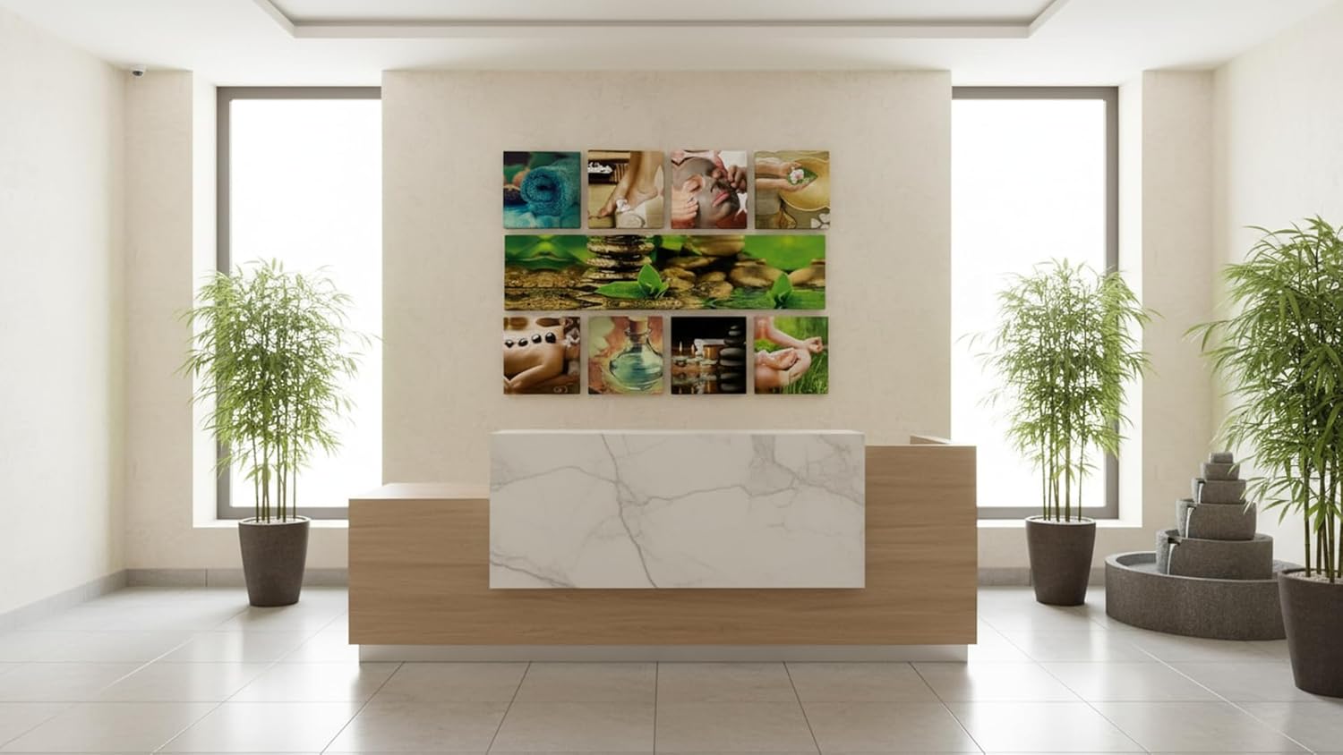 Set de 9 Cuadros Decorativos Para Estetica o Spa Relax-Canvas-Lienzo Sublimacion-Ideas Creativas In - Imagen 2