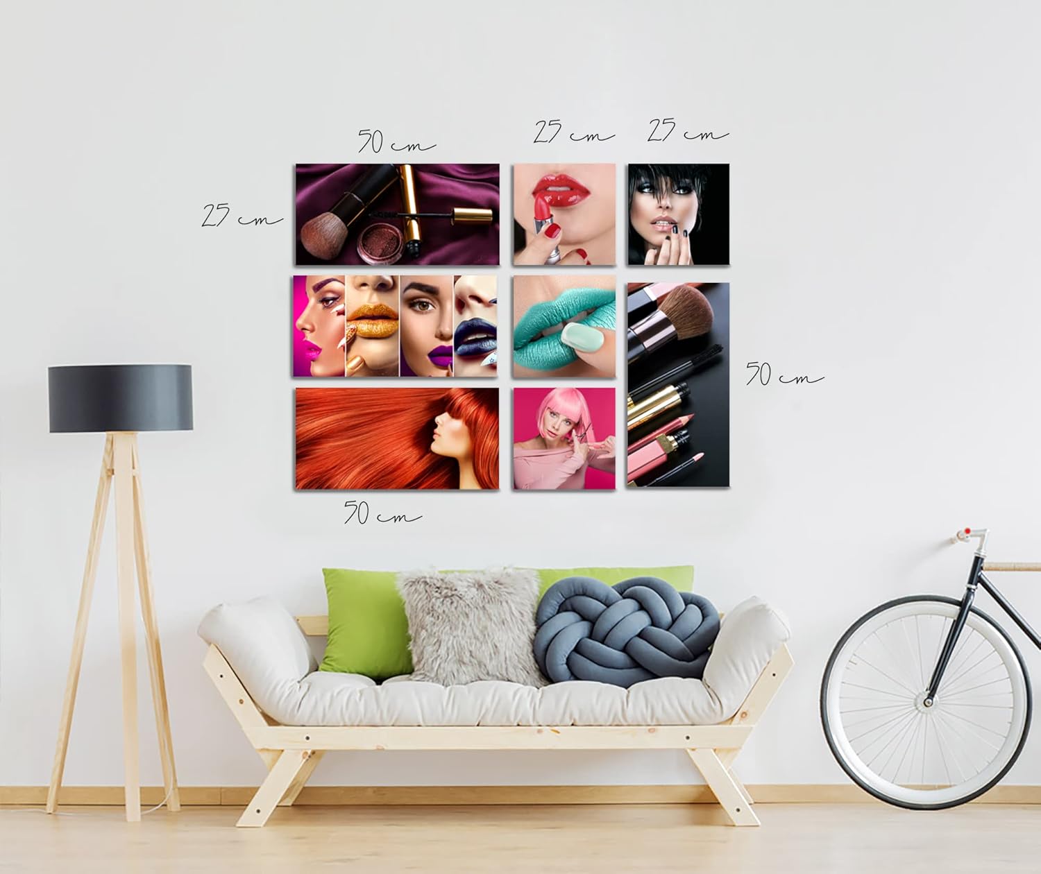 Set de 8 Cuadro Decorativos Para Estetica o Spa Salon Mix - Imagen 4
