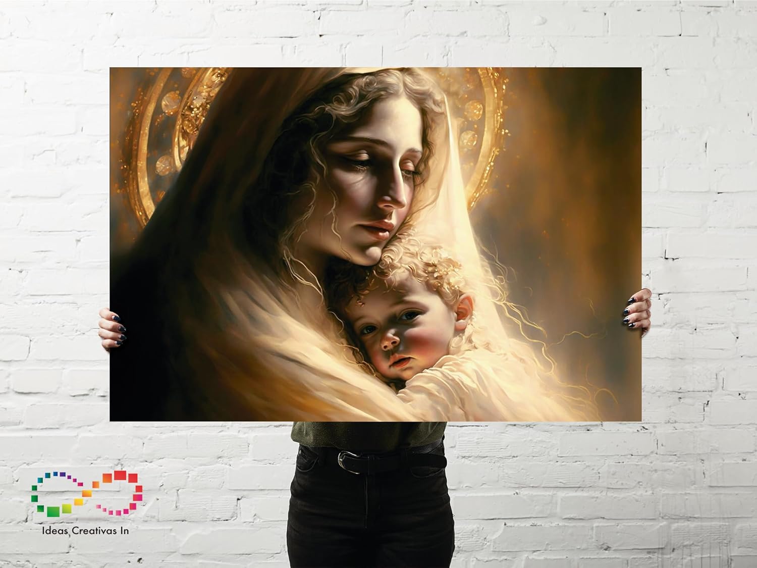 Ideas creativas in-Cuadro Decorativo Canvas Para Recamara Santísima Virgen- Calidad Galeria-Sublimacion-120 x 80 cm - Imagen 5
