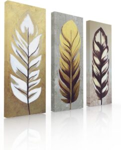 Ideas Creativas In- Set de 3 Cuadros Decorativos Modernos Para Comedor Sala Recamara Oficina-...