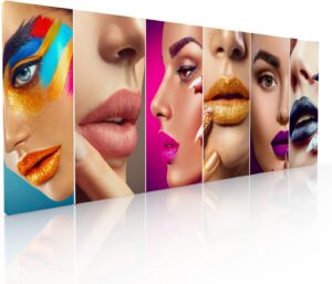 Cuadro Decorativo Moderno Para Salon de Belleza o Spa Maquillaje Mix