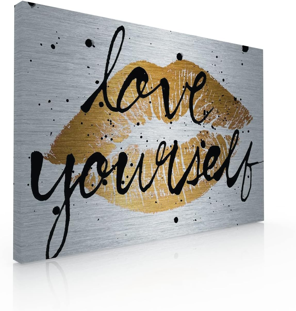 Cuadro Decorativo Sublimado en Tela Boca con Labios Love