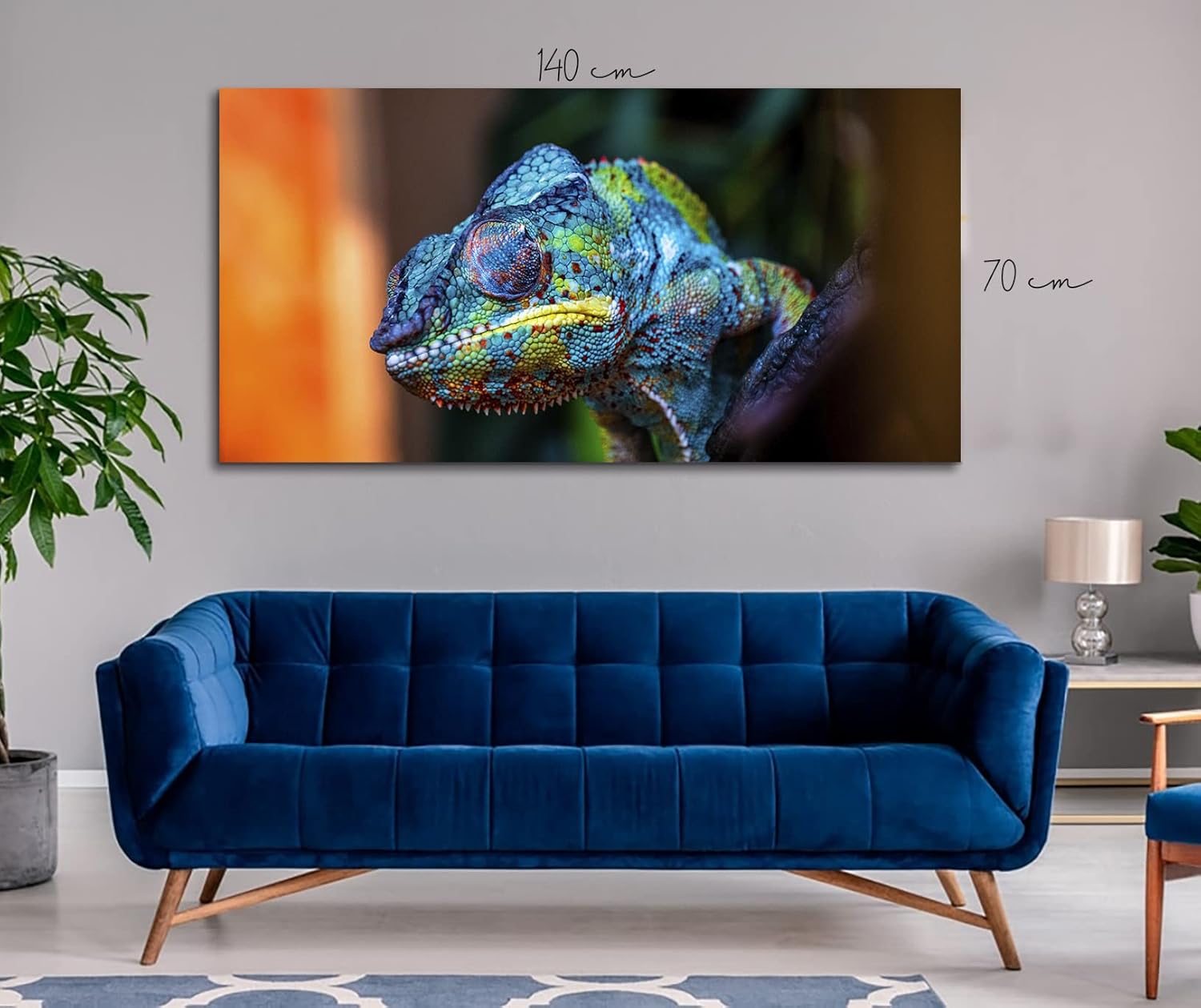 Cuadro Decorativo Moderno Para Sala Recamara o Comedor Camaleon - Imagen 2