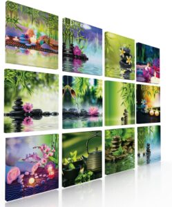 Set de 12 cuadros decorativos para spa