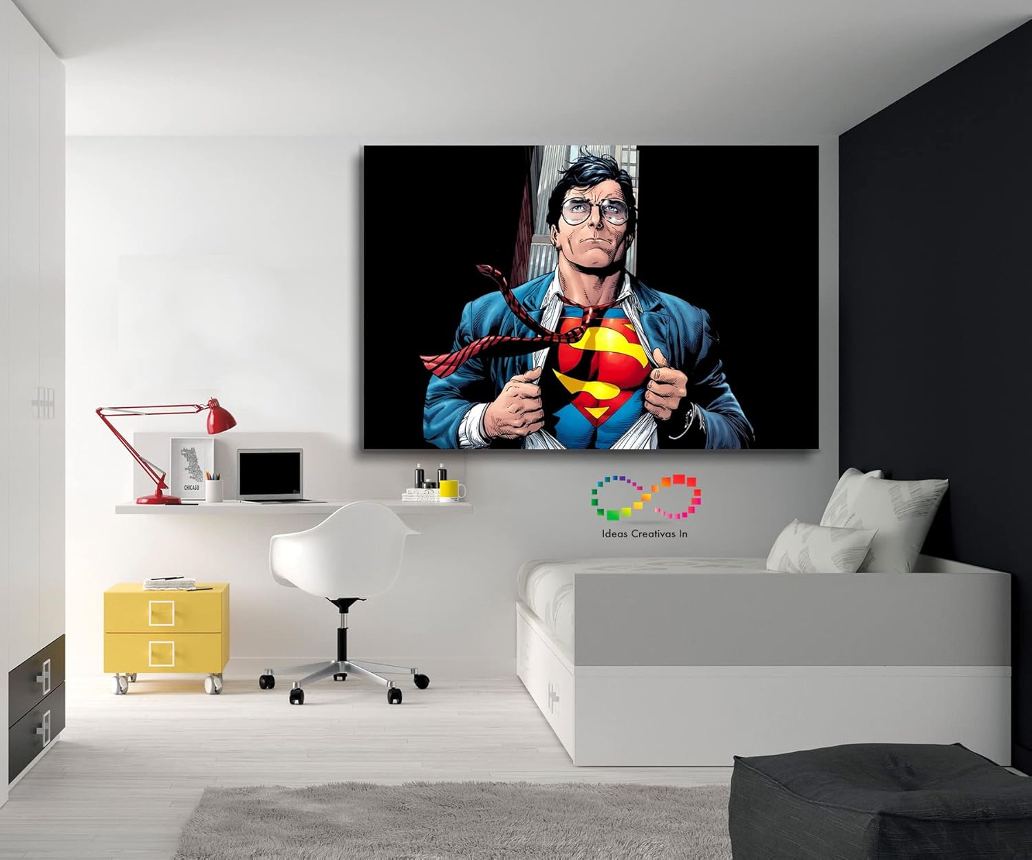 Cuadro Decorativo Para Recamara Hombre de Acero - Imagen 2
