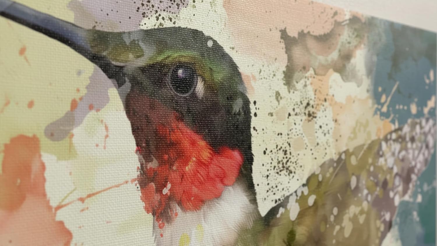 Cuadro Decorativo Moderno Para Sala Recamara o Comedor Colibri Acua - Imagen 5