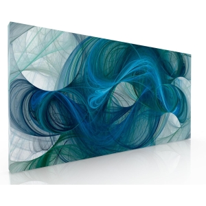 Cuadro Decorativo Abstracto Para Sala Recamara o Comedor Hilos turquesa