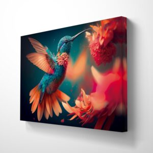 Ideas Creativas In- Cuadro Decorativo Moderno-Decoración Sala Comedor Dormitorio Oficina- Colibri...