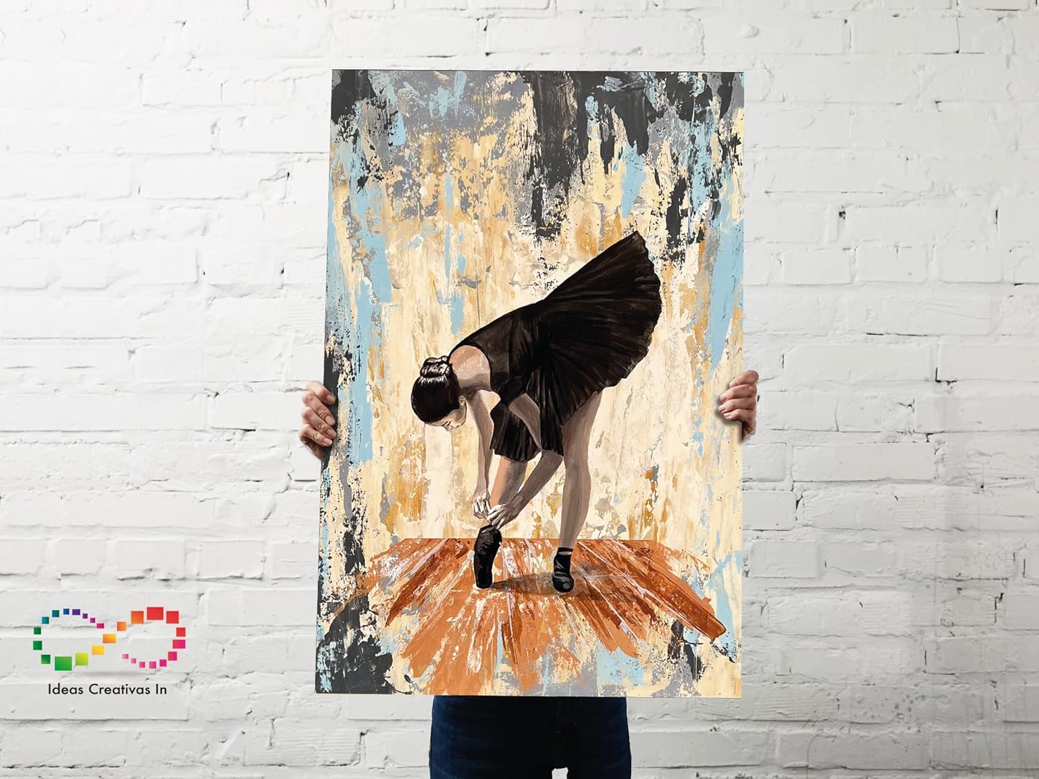 Cuadro Decorativo Canvas Para Recamara Bailarina de Negro - Imagen 6