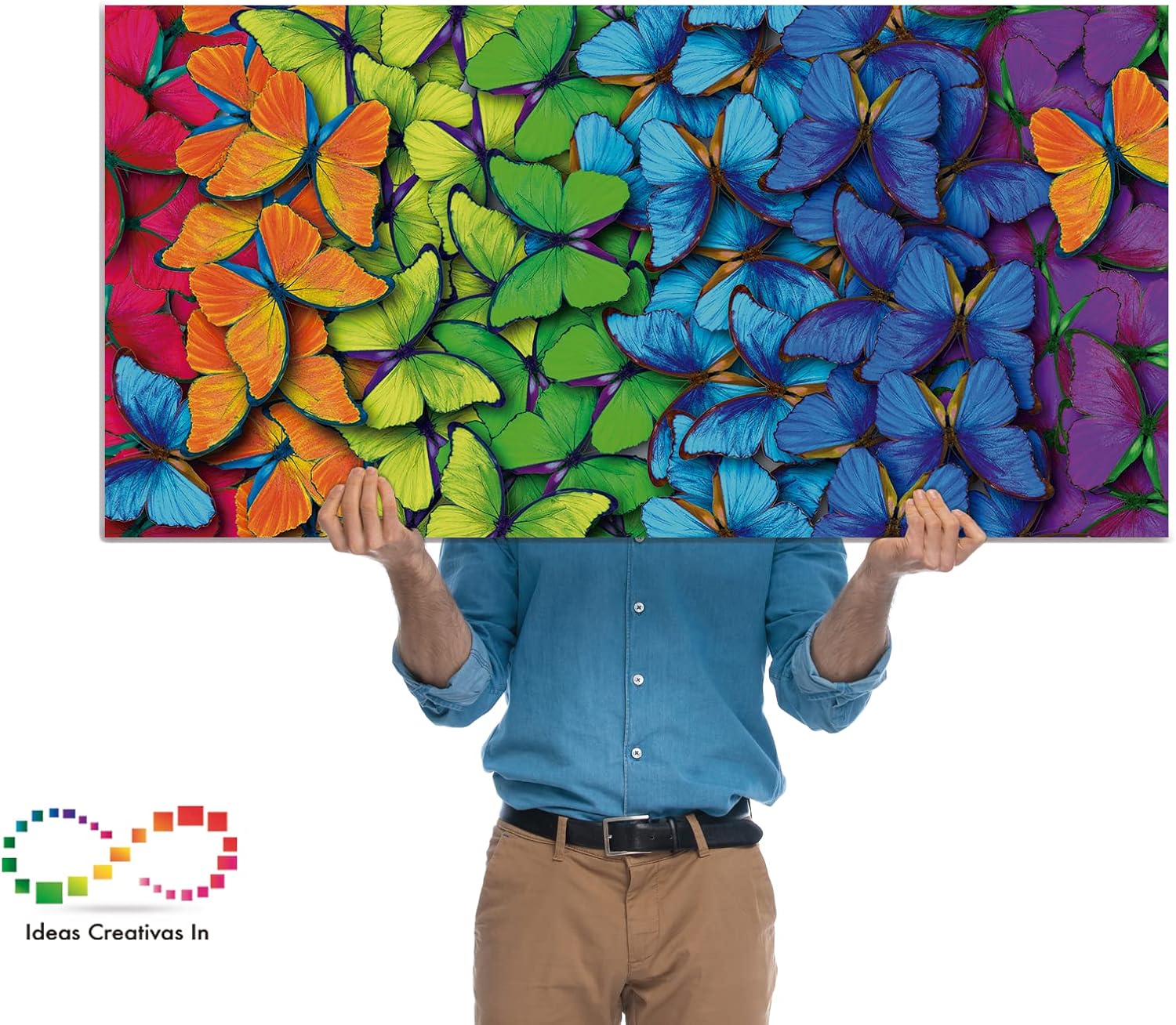 Cuadro Decorativo Moderno Para Sala Recamara o Comedor Mariposas de Color - Imagen 6