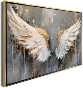 Ideas Creativas In | Cuadro Decorativo Canvas Lienzo Impresión | Marco | Alas De Angel Guarda|...